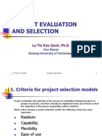 Project Evaluation and Selection: Le Thi Kim Oanh, PH.D