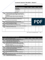 Reading Anchor Checklist GR 6 2008