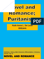 Novel and Romance; Puritanism