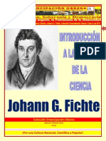 Libro Nro.208. Introducción a La Teoría de La Ciencia. Johann G. Fichte. Colección Emancipación Obrera. Enero 8 de 2011