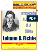 Libro Nro.208. Introducción A La Teoría de La Ciencia. Johann G. Fichte. Colección Emancipación Obrera. Enero 8 de 2011