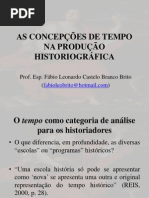 As Concepções de Tempo Na Produção Historiográfica
