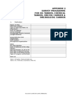 Appendix 2 - Survey Planning Document - Tanker, Oo, Obo, Chemical