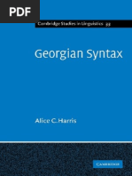 Download Alice C Harris Georgian Syntax a Study in Relational Grammar Cambridge Studies in Linguistics 2009 by shawn_gaffney SN238261894 doc pdf