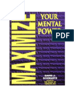 Maximize Your Mental Power - David Schwartz