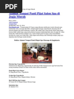 Download Empat Panti Pijat Salon Spa Di Jogja Murah by AditaRiaPutra SN238269900 doc pdf