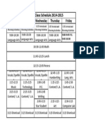 Nelsonclassschedule2014 15