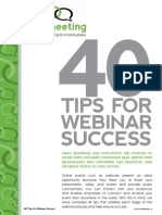 40 Tips for Webinar Success Final