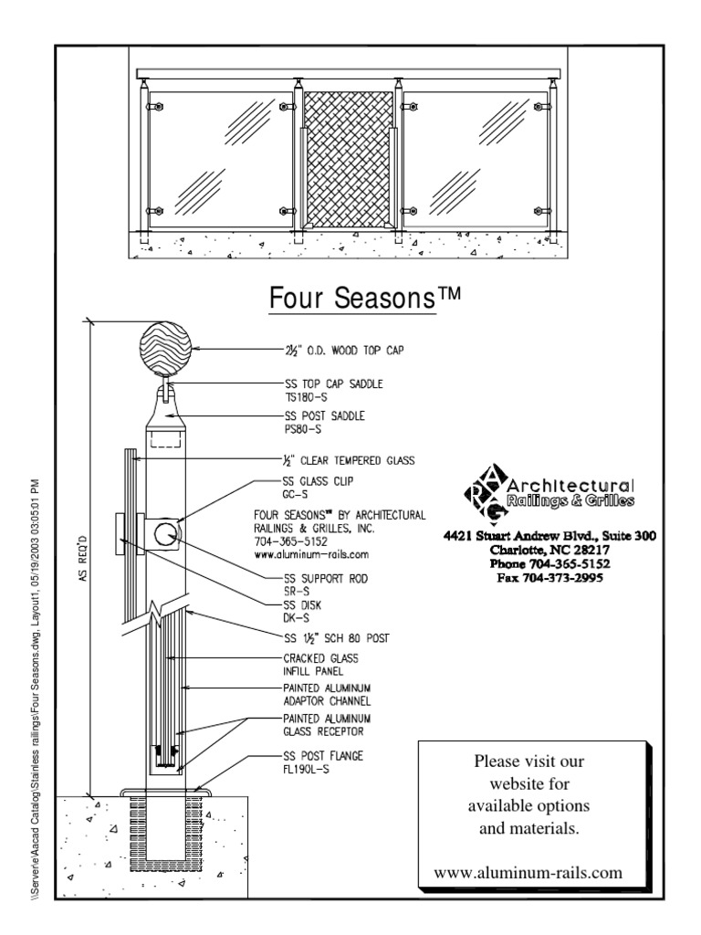 Glass Railing Four Seasons | PDF | Business | Language Arts & Discipline