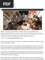 Psicologia por trás dos quartos bagunçados