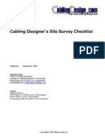 Cabling Designer's Site Survey Checklist: Published: September 1999