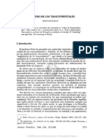 El Sentido de Los Trascendentales por Jesús de Garay