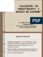 76063427 Alcances de Hemoterapia y Banco de Sangre 1