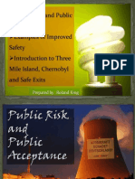 Public Risk and Public Acceptance Examples of Improved Safety Introduction To Three Mile Island, Chernobyl and Safe Exits