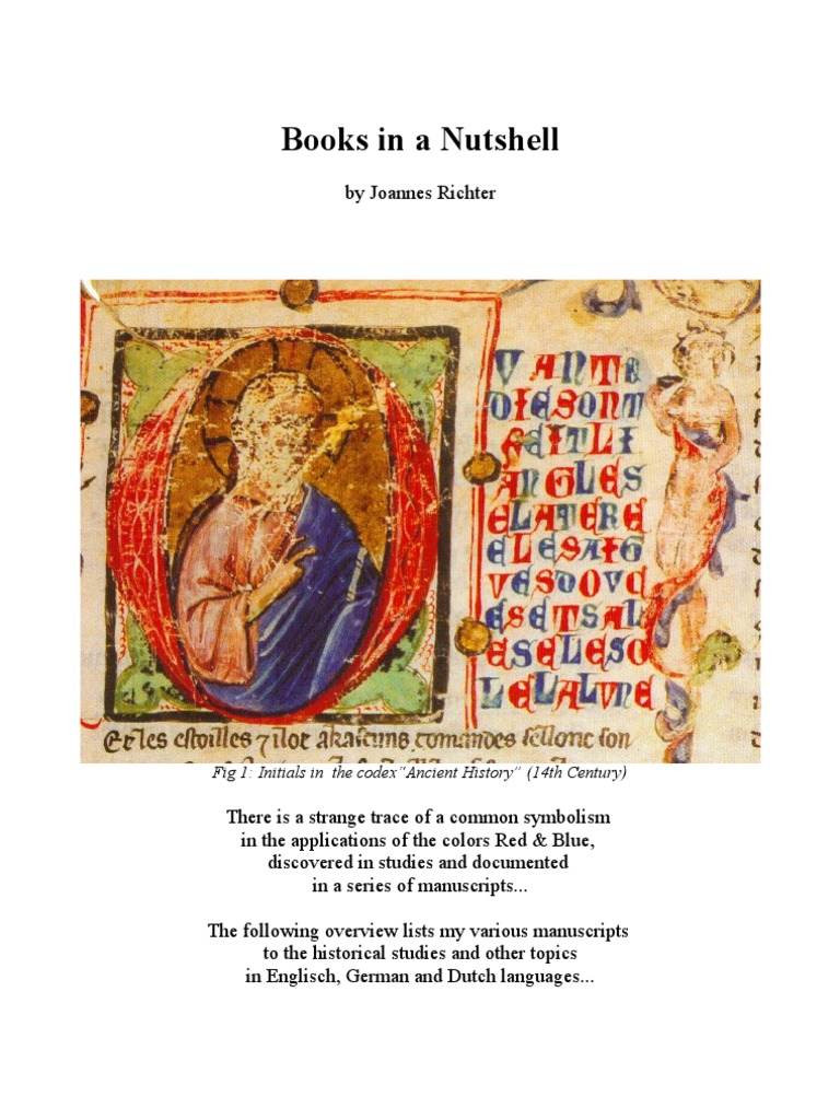 Manuscript Symbolism: Red & Blue | PDF
