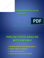 Pipeline Stress Analysis with Caesar II