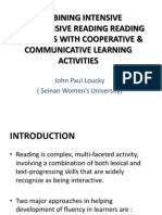 Combining Intensive and Extensive Reading Reading Strategies With Cooperative & Communicative Learning Activities