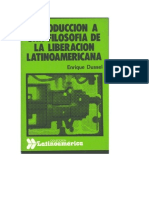 Introducción A Una Filosofía de La Liberación Latinoamericana de Enrique Dussel