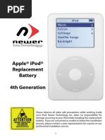 Apple® Ipod® Replacement Battery 4Th Generation