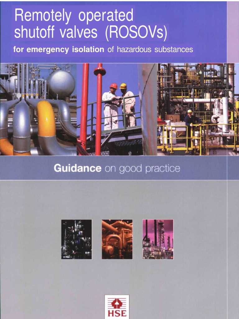 HS (G) 244 - Remotely Operated Shutoff Valves (ROSOVs) | PDF | Risk ...