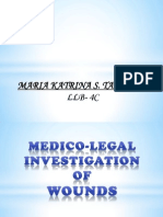 Medico - Legal Investigation of Wounds