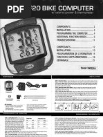 Cycle Speedometer User Guide | PDF