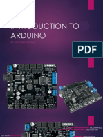 Introduction To Arduino: By: Brian Don Canlas
