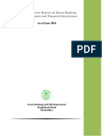 Quarterly Review Report On Green Banking Activities of Banks and Financial Institutions As of June 2014