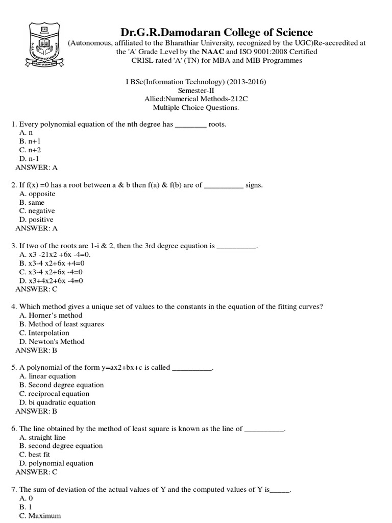 212c Numerical Methods