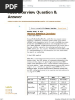 ASIC Interview Question & Answer: Memory Interface Questions