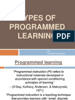 Programmed Learning Types