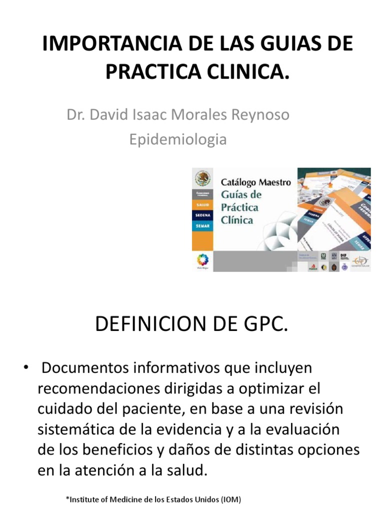 Importancia de Las Guias de Practica Clinica (1)