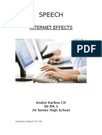 Speech: Internet Effects