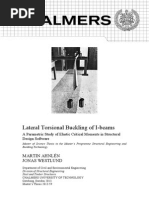 Lateral Torsional Buckling of I-Beams