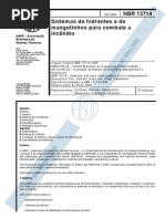 NBR 13714 Hidrantes e Mangotinhos