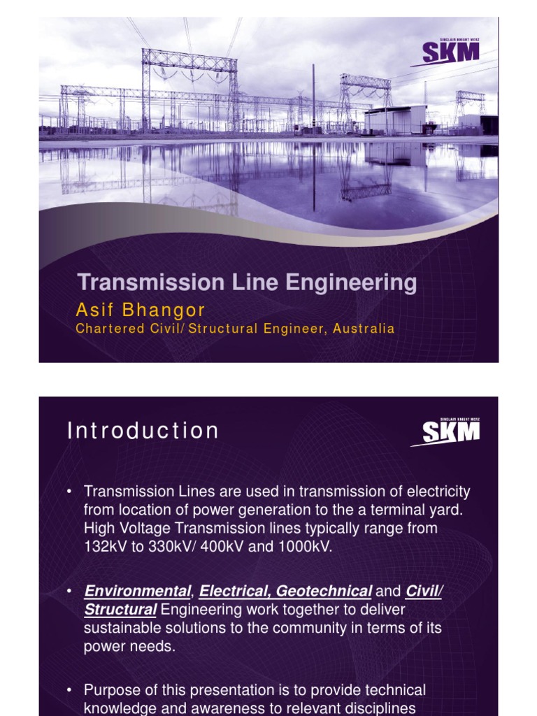 Presentation Transmission Line Design Rev0 PDF Electric Power