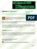 Boletin Legend of Dragons Edicion 1