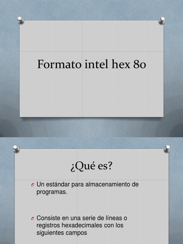 Formato Intel Hex 80 Explicado | PDF | Tecnología