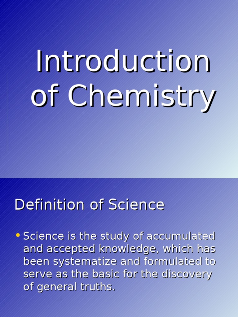 Introduction of Chemistry Chemistry Chemistry Free 30