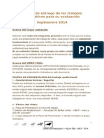 Realización 1 (RyLA) - Pautas Evaluación Septiembre 2014