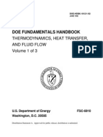 Doe Fundamentals Handbook - Thermodynamics, Heat Transfer, And Fluid Flow - Vol 1 of 3