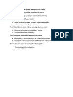 Propuesta de Asignatura de Teoría de La Administración Pública