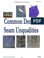 Common Denim Seam Quality Defects