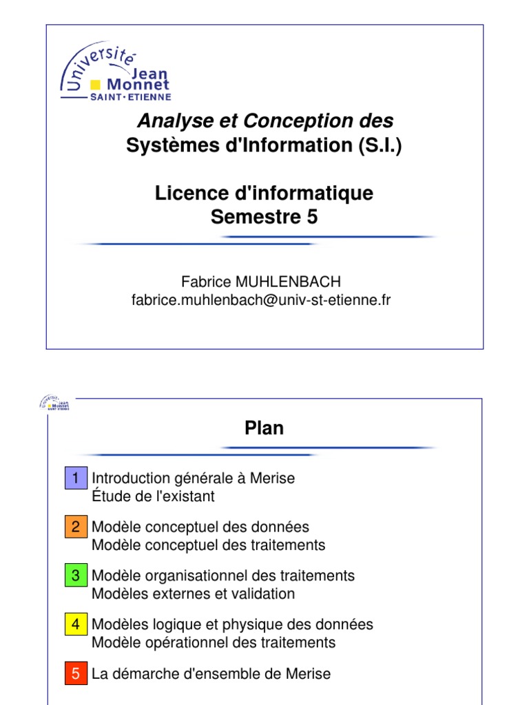 Étude de L'existant  PDF  Système d'information  Informatique