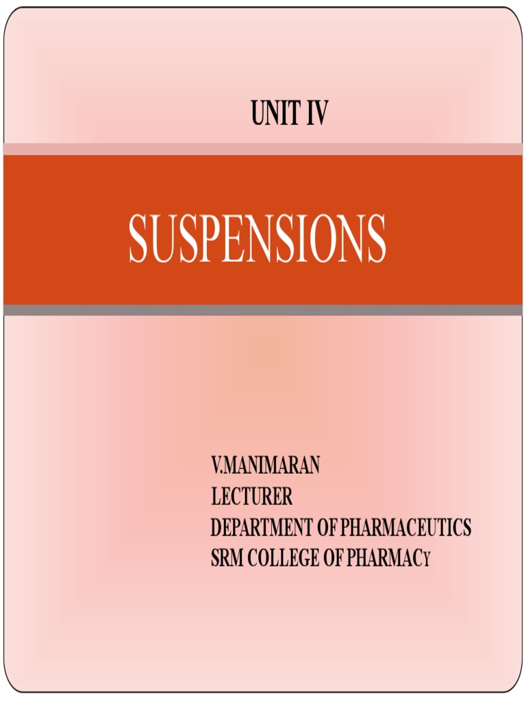 Suspensions Suspension (Chemistry) Colloid