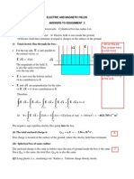 Electric and Magnetic Fields Answers To Assignment 3