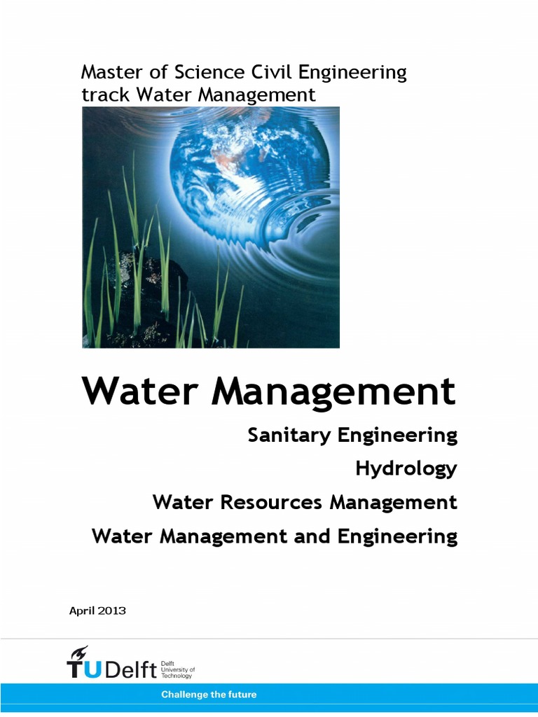 Water Management Master of Science Civil Engineering track Water