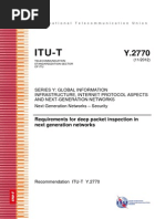 Itu-T: Requirements For Deep Packet Inspection in Next Generation Networks