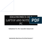 Ergonomics of A Laptop and Notebook PC