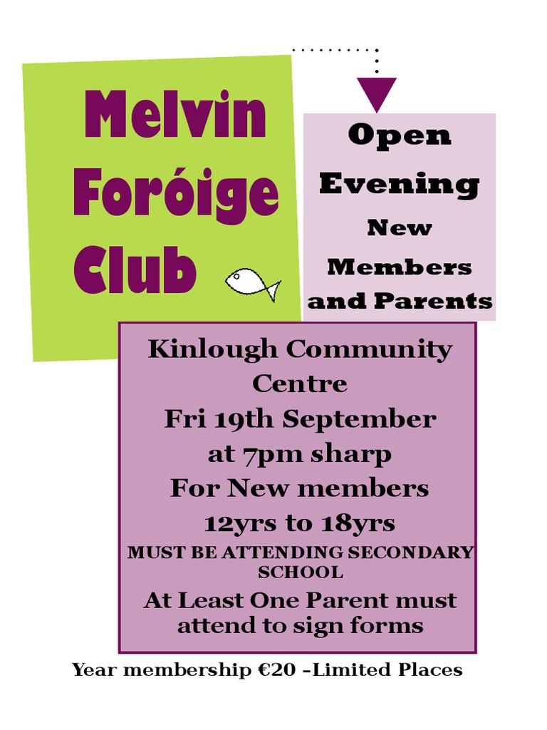 Foróige Club Open Evening | PDF